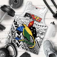 Papua New Guinea And Solomon Islands Men Tank Top LT6 white - Polynesian Pride