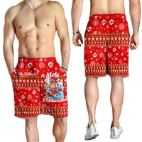 Hawaii Christmas Santas Surf Mele Kalikimaka Men Short - LT2 - Polynesian Pride