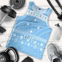 Federated States of Micronesia Christmas Men Tank Top Simple Style - FSM Flag LT8 - Polynesian Pride