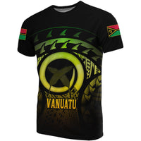 Vanuatu T Shirt Vanuatuan FLag Turtle Hibiscus (Reggae) Unisex Reggae - Polynesian Pride