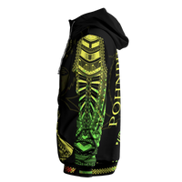 Pohnpei Hoodie Micronesian Portion Reggae Version - Polynesian Pride
