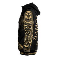 Samoa Hoodie Polynesian Portion Gold Version - Polynesian Pride