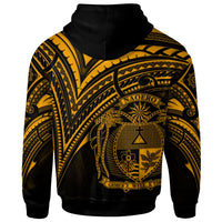 Nauru Hoodie Gold Color Cross Style - Polynesian Pride