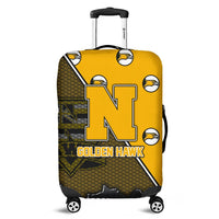 Hawaii Luggage Cover - Nanakuli High Luggage Cover - AH Yellow - Polynesian Pride