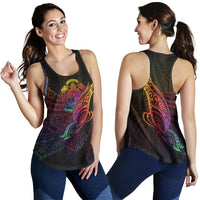 Nauru Women's Racerback Tank - Butterfly Polynesian Style - Polynesian Pride