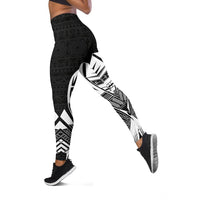 Nauru Polynesian Leggings - Polynesian Tattoo Black Version - Polynesian Pride