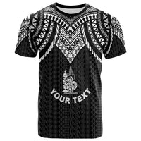 New Caledonia Custom T Shirt Polynesian Armor Style Black Unisex Black - Polynesian Pride