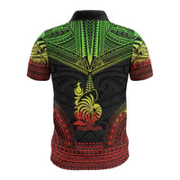 New Caledonia Polo Shirt Kanaky Coat Of Arms Polynesian Chief Tattoo Reggae Version - Polynesian Pride