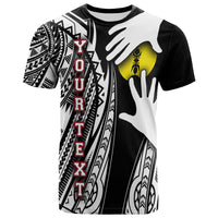 New Caledonia Custom Personalized T Shirt Touch My Heart Unisex Black - Polynesian Pride