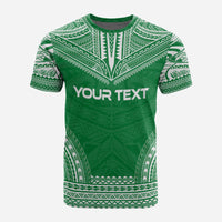 Norfolk Island Custom T Shirt Norfolk Island Coat Of Arms Polynesian Chief Tattoo Green Version - Polynesian Pride