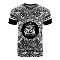 Norfolk Island All T Shirt Norfolk Island Coat Of Arms Polynesian White Black Unisex Black - Polynesian Pride