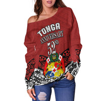 Tonga Off Shoulder Sweater Independence Anniversary Special Version 2022 LT14 - Polynesian Pride