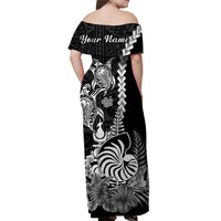 Custom New Caledonia Valentine Couple Matching Dress and Hawaiian Shirt My Sunshine Polynesia Turtle Black LT14 - Polynesian Pride