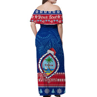 Custom Christmas Guam Matching Hawaiian Shirt and Dress Guaman Seal Polynesian Felis Pusgua LT14 - Polynesian Pride