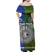 (Custom Personalised) Samoa And Cook Islands Women Off Shoulder Long Dress Together LT8 - Polynesian Pride