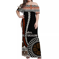 (RATUKALOU) Bula Polynesian Matching Hawaiian Shirt and Dress Masi Tapa Patterns Style LT6 - Polynesian Pride