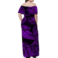 Hawaii Hammer Shark Polynesian Matching Dress and Hawaiian Shirt Matching Couples Outfit Unique Style Purple LT8 - Polynesian Pride