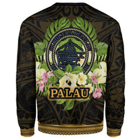 Palau Sweatshirt - Polynesian Gold Patterns Collection - Polynesian Pride