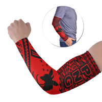 Papua New Guinea Arm Sleeve - Polynesian Style (Set of Two) Set of 2 Red - Polynesian Pride