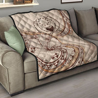 Pohnpei Premium Quilt - Hibiscus Flowers Vintage Style - Polynesian Pride