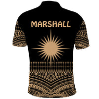 Marshall Islands Polo Shirt Best Tattoo Version Golden LT13 - Polynesian Pride