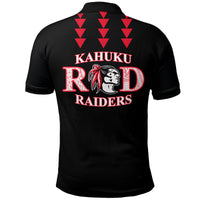Red Raiders Polo Shirt Kahuku School LT13 - Polynesian Pride
