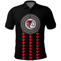 Red Raiders Polo Shirt Kahuku School LT13 Unisex Black - Polynesian Pride