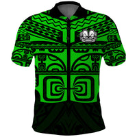 Custom Marquesas Islands Polo Shirt Marquesas Tattoo Green Special LT13 Green - Polynesian Pride