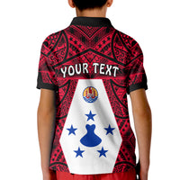 (Custom Personalised) Austral Islands Polo Shirt KID Polynesian Pattern French Polynesia LT13 - Polynesian Pride