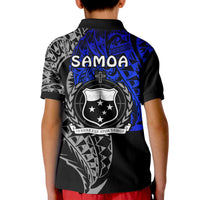 (Custom Personalised) Siva Samoa Polo Shirt KID Samoan Dance Mix Blue Polynesian LT13 - Polynesian Pride