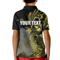 (Custom Personalised) Hawaiian Islands Polo Shirt KID Oahu LT6 - Polynesian Pride