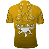 Custom Philippines Polo Shirt Sun Filipino Gold Barong LT13 - Polynesian Pride
