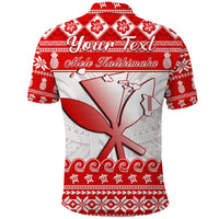 Custom Hawaii Christmas Polo Shirt Kanaka Polynesian Santa Claus Mele Kalikimaka LT14 - Polynesian Pride
