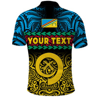 Custom Torba Province Polo Shirt Vanuatu Pig Tusk Polynesian Flag Style LT14 - Polynesian Pride