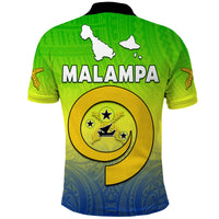 Malampa Province Polo Shirt Native Canoe Mix Vanuatu Pig Tusk Green Version LT14 - Polynesian Pride