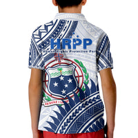 HRPP Samoa Polo Shirt KID Samoan Coat Of Arms Polynesian Pattern LT14 - Polynesian Pride