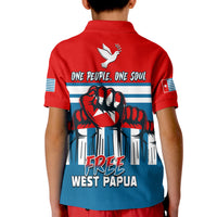 (Custom Personalised) Football Polo Shirt KID One People One Soul Strong West Papuan LT13 - Polynesian Pride