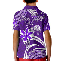 Custom Hawaii Flowers Wave Polo Shirt Kanaka Maoli Purple Polynesian LT13 - Polynesian Pride