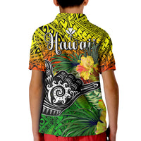 The Shaka Hawaii Polo Shirt Tropical Flowers Reggae Version LT13 - Polynesian Pride