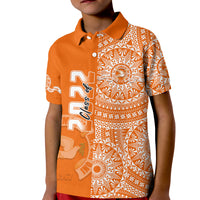 (Custom Text And Number) Tailulu Tonga College Polo Shirt KID Class Of Year Tongan Ngatu Pattern LT14 - Polynesian Pride