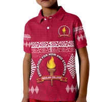 Beulah College Polo Shirt Ngatu Pattern Tonga LT13 - Polynesian Pride