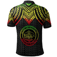 Palau Custom Polo Shirt Polynesian Armor Style Reagge - Polynesian Pride