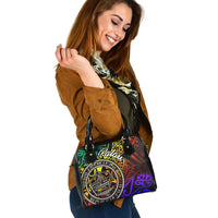Palau Shoulder Handbag - Rainbow Polynesian Pattern - Polynesian Pride