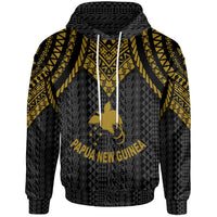 Papua New Guinea Hoodie Polynesian Armor Style Gold Unisex Gold - Polynesian Pride