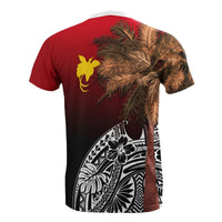 Papua New Guinea All T Shirt Polynesian Palm Tree Flag - Polynesian Pride