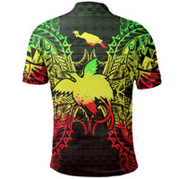 Papua New Giunea Polo Shirt Coat Of Arms Map Polynesian Tattoo Reggae - Polynesian Pride