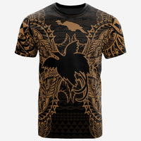 Papua New Guinea All T Shirt Papua New Guinea Flag Map Polynesian Tattoo Gold Unisex Gold - Polynesian Pride