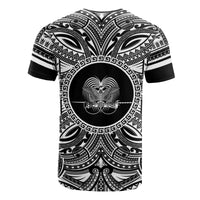 Papua New Guinea All T Shirt Papua New Guinea Coat Of Arms Polynesian White Black - Polynesian Pride