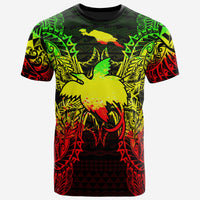 Papua New Giunea All T Shirt Papua New Giunea Flag Map Polynesian Tattoo Reggae Unisex Reggae - Polynesian Pride