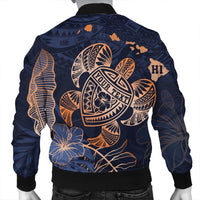 Personalized - Hawaii Polynesian Aloha Po Turtle Hibiscus Tropical Bomber Jacket - Special Edition - AH - Polynesian Pride